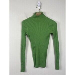Entireworld  Green Ribbedl Turtleneck Sweater Type D Version 8 Small